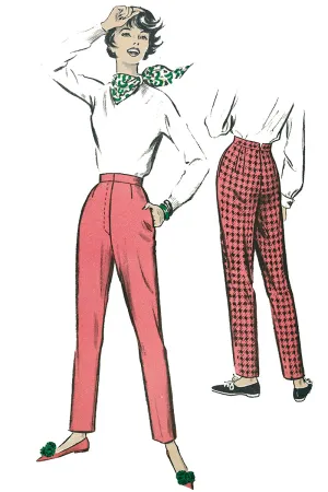 1950s Advance 9165 Vintage pants Sewing Pattern