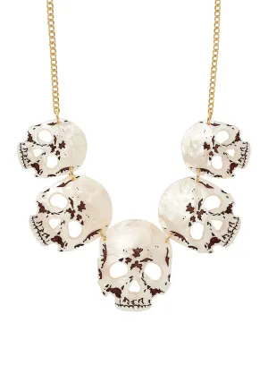 Ancient Skulls Statement Necklace