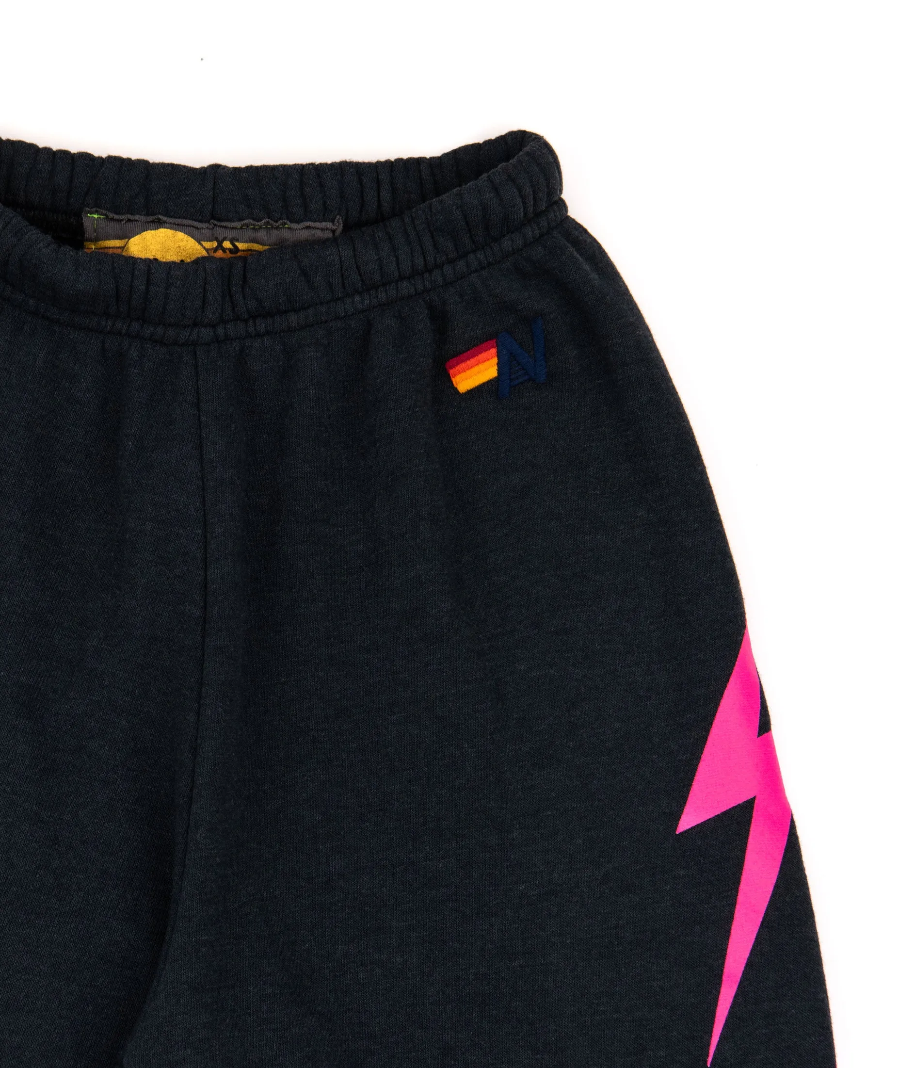 Aviator Nation Women Bolt 4 Sweatpants Charcoal/Neon Pink