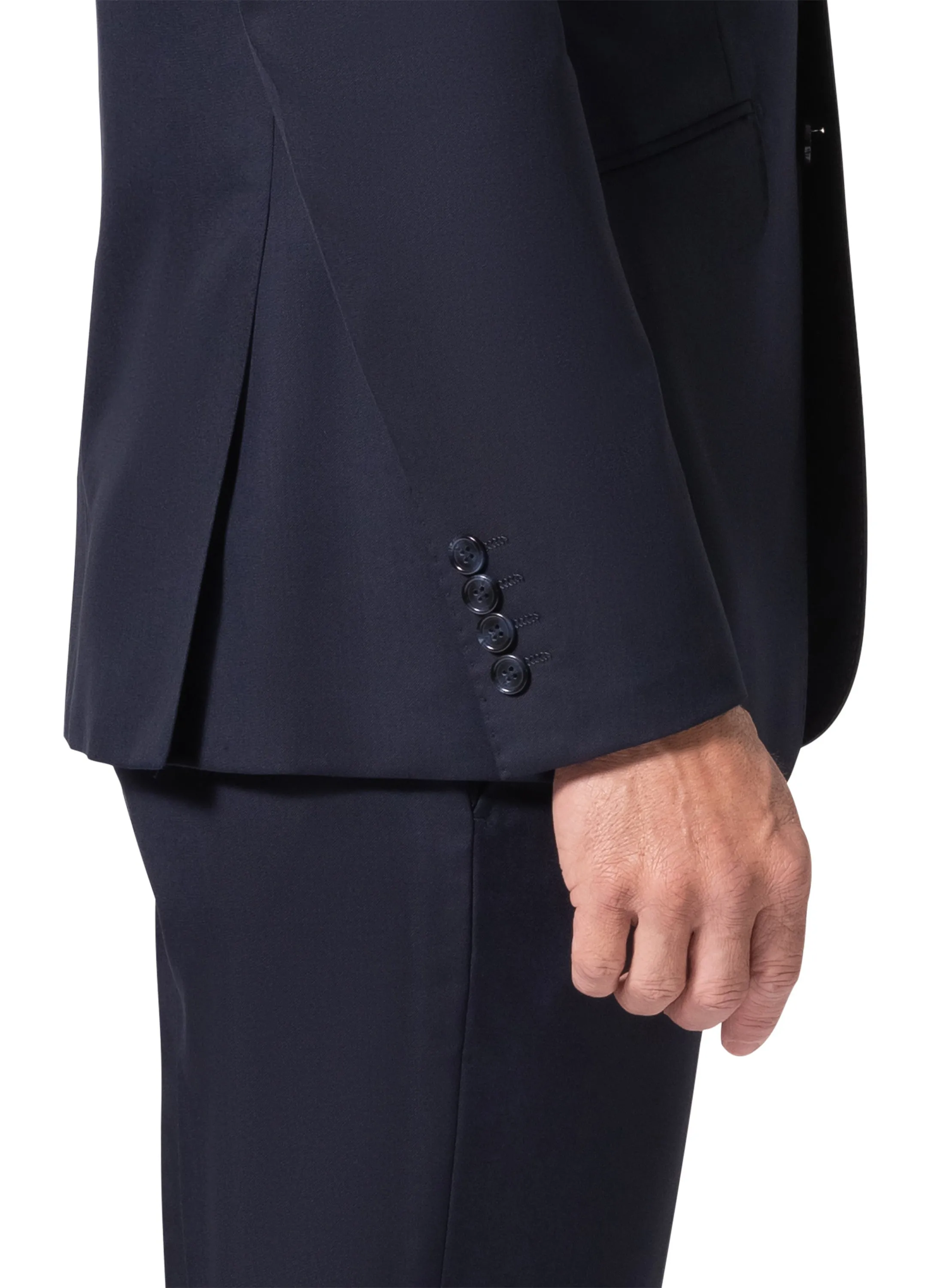 Berragamo - Reda | Slim Fit 2-Piece Solid Suit - Navy