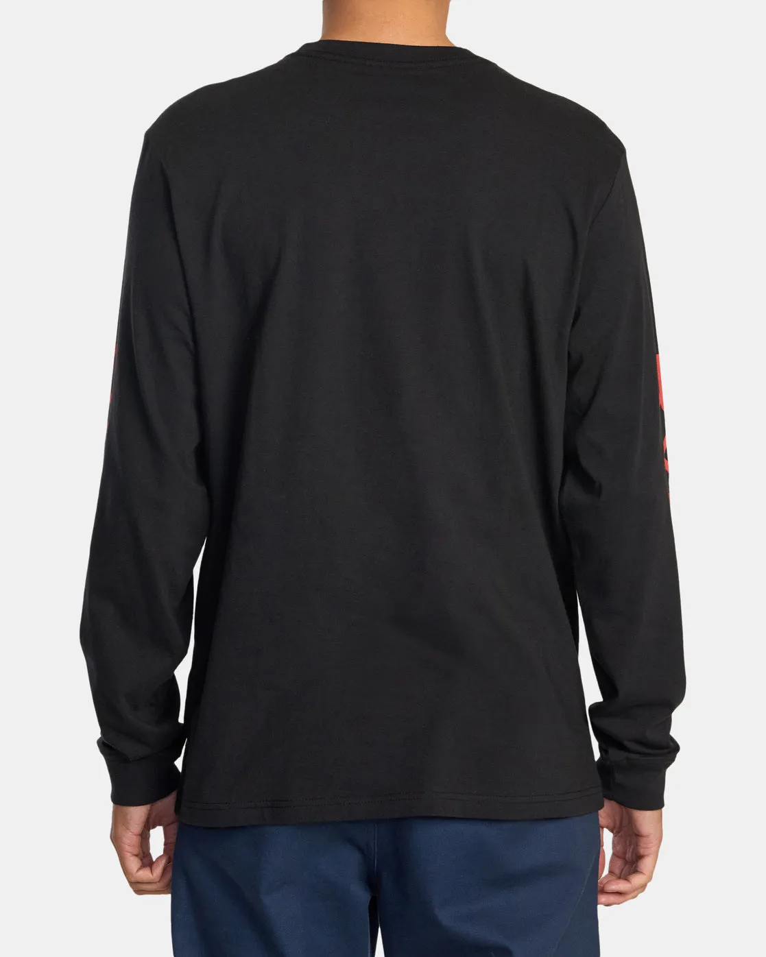 Big RVCA Long Sleeve Tee - Black/Baked Apple