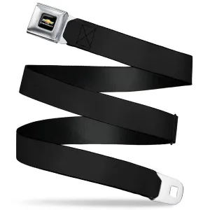 Chevrolet Seatbelt Belt / Gold Color Logo   Black Webbing