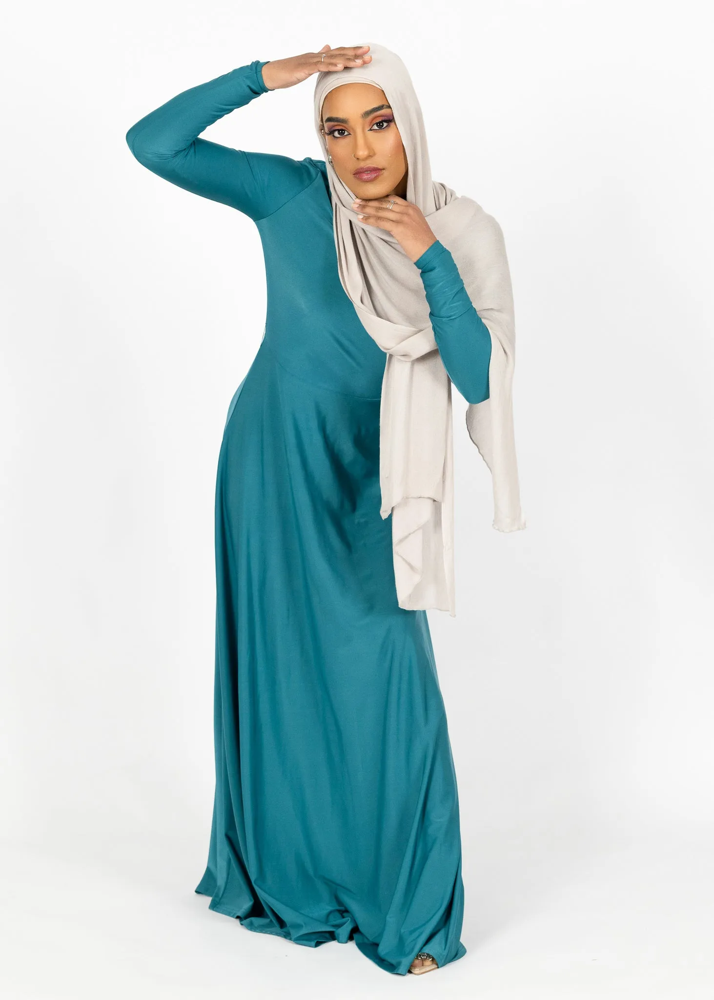 Elara Satin Maxi Dress