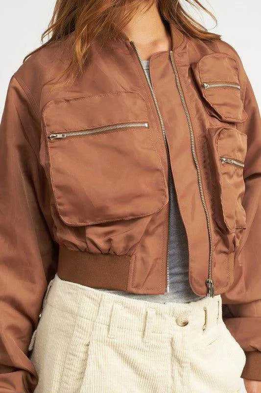 Emory Park | Cropped Bomber Jacket