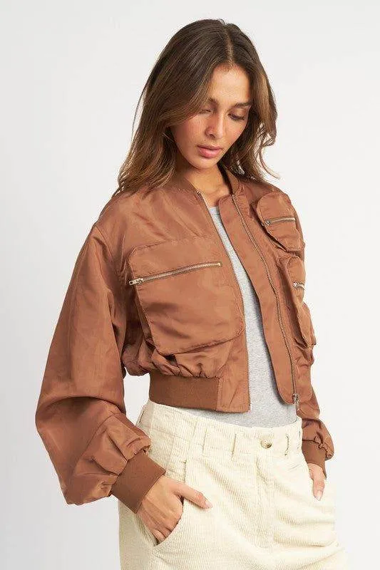 Emory Park | Cropped Bomber Jacket