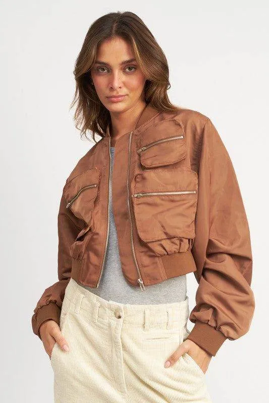 Emory Park | Cropped Bomber Jacket