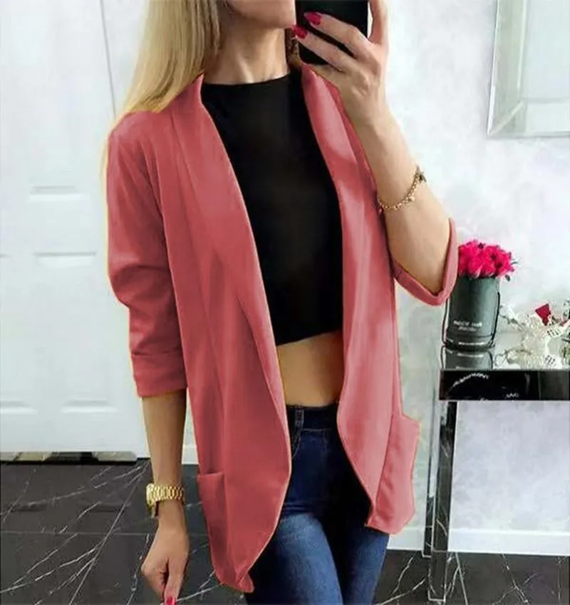 Europe Popular Women Long Sleeved Trendy Blazer