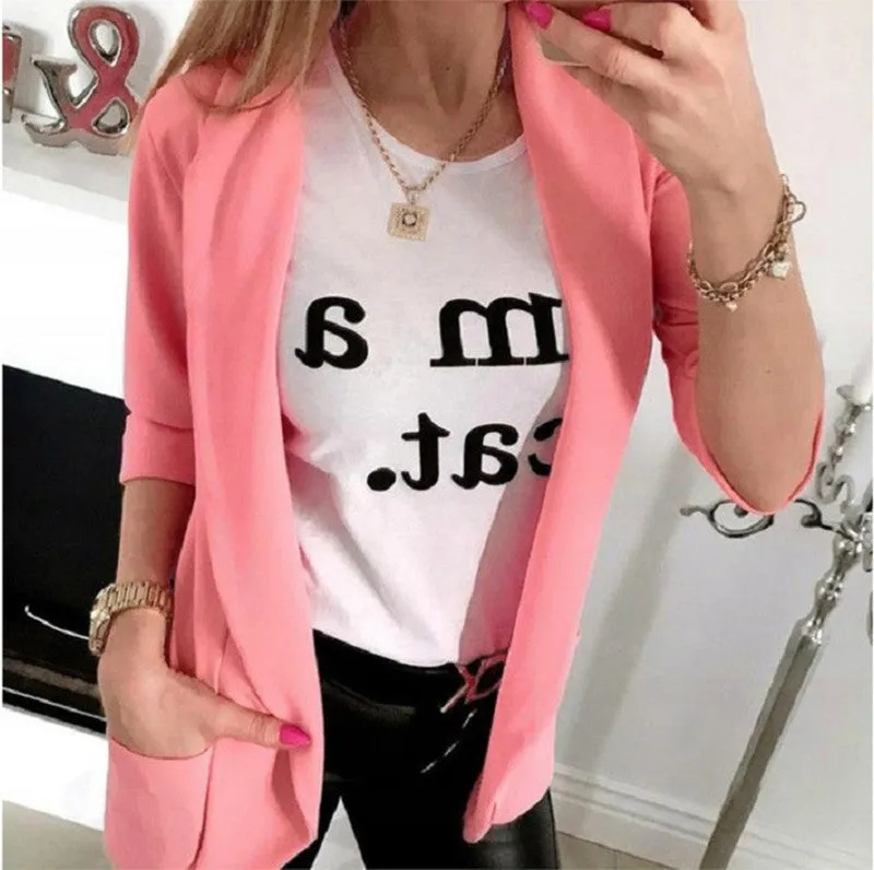 Europe Popular Women Long Sleeved Trendy Blazer