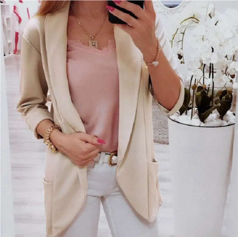 Europe Popular Women Long Sleeved Trendy Blazer