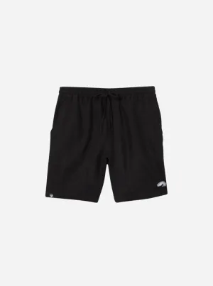 Everyday Eel Adult's Black Linen Shorts