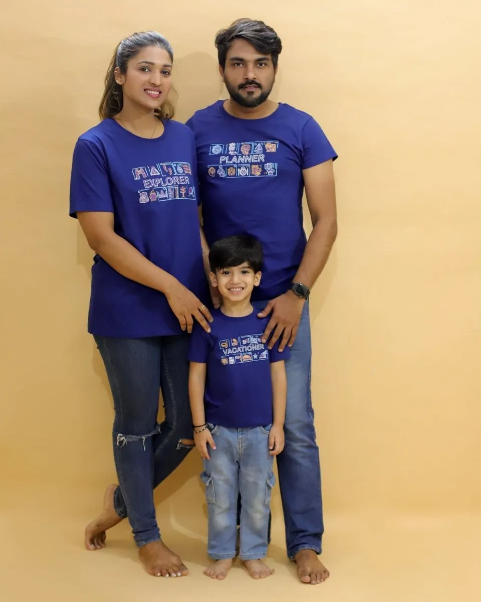 Explorer Matching Family T-shirt - Combo of 3