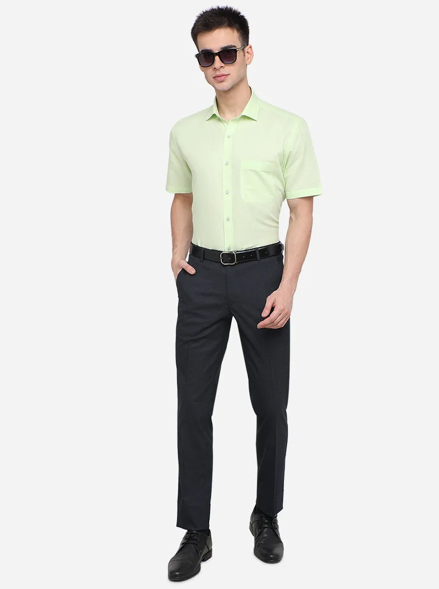 Lemon Solid Regular Fit Formal Shirt | Greenfibre