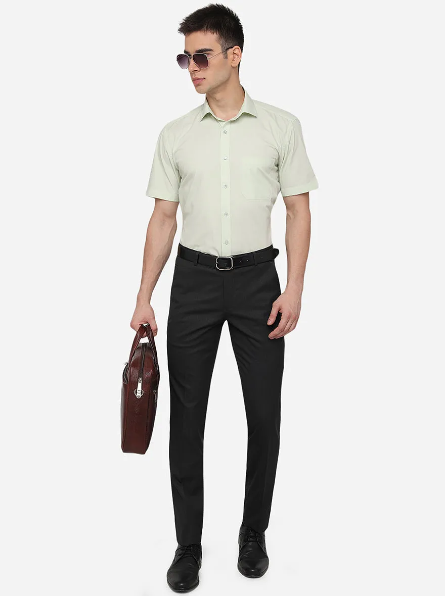 Light Pista Solid Regular Fit Formal Shirt | Greenfibre