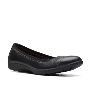 Meadow in Opal Black Leather by Clarks