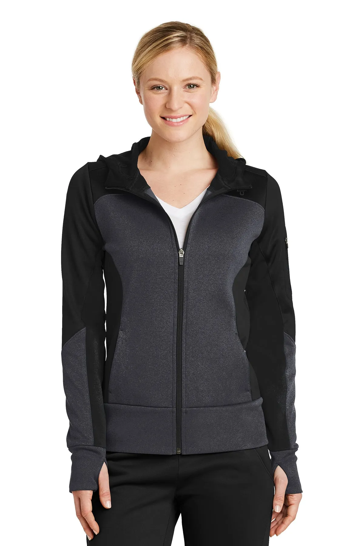 NEW! NautiGirl Ladies Tech Fleece Hooded Full Zip Jacket