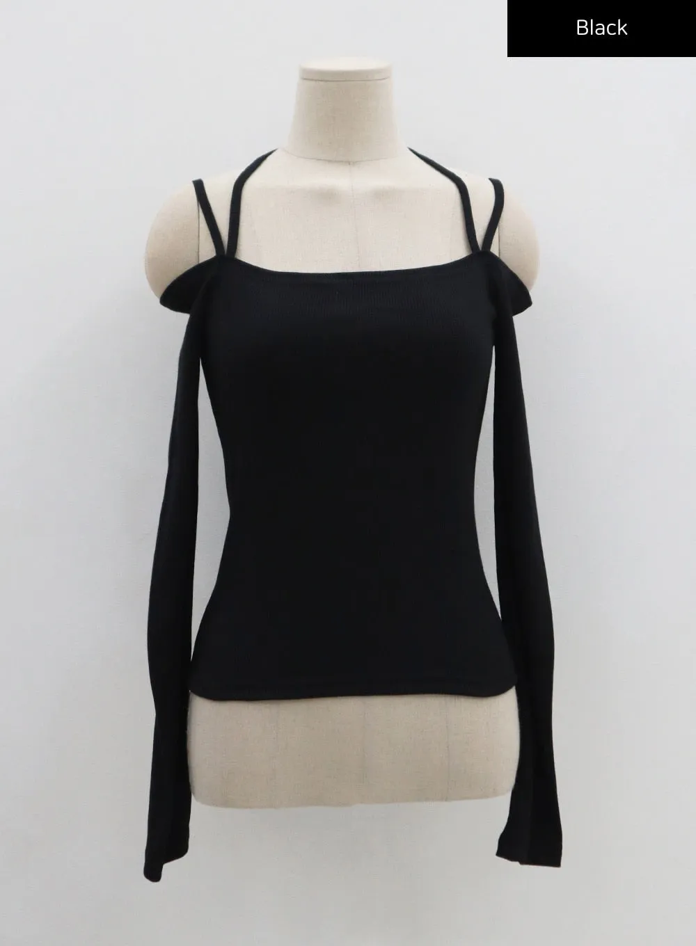 Open Shoulder Neck Long Sleeve T-Shirt CS21