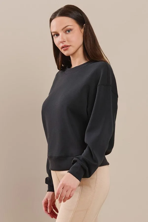 Plus Size Sofie Soft Cropped Crew Top