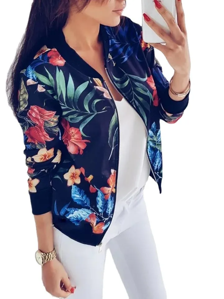 Popular Trendy Color Long Sleeved Short Women Jacket