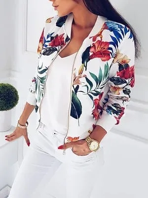 Popular Trendy Color Long Sleeved Short Women Jacket