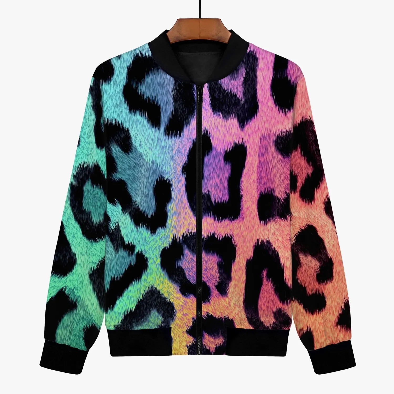 Rainbow Leopard Trending Women’s Jacket (Handmade)