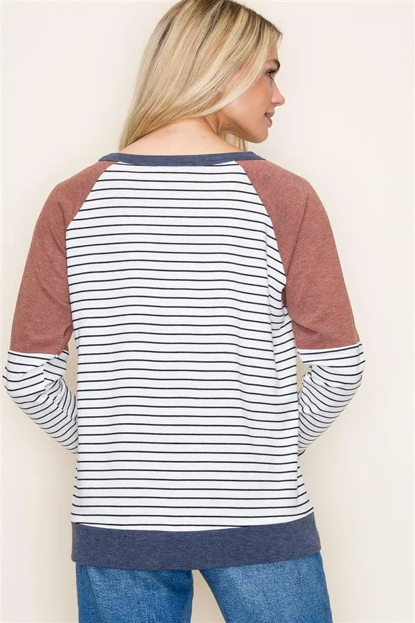 Soft Knit Colorblock Tops - 2 Colors!