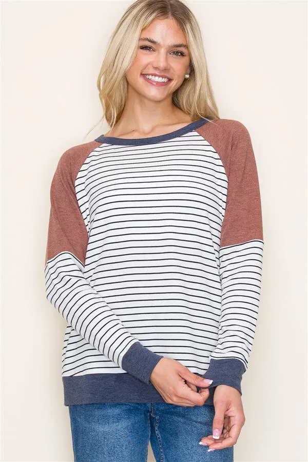 Soft Knit Colorblock Tops - 2 Colors!