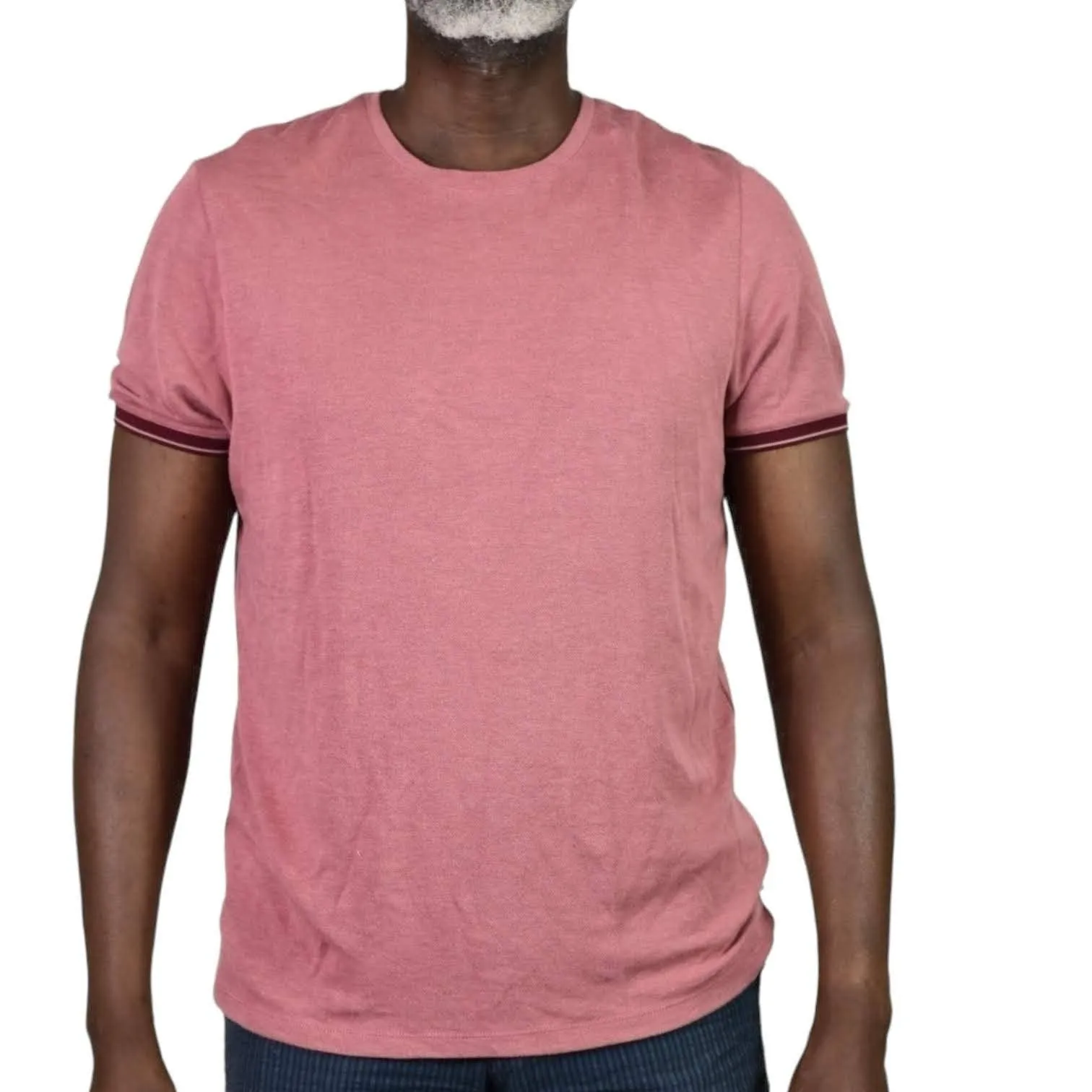 Ted Baker T Shirt Pink Crew Neck Short Sleeves Regular Fit Soft Cotton Size XXL Mens